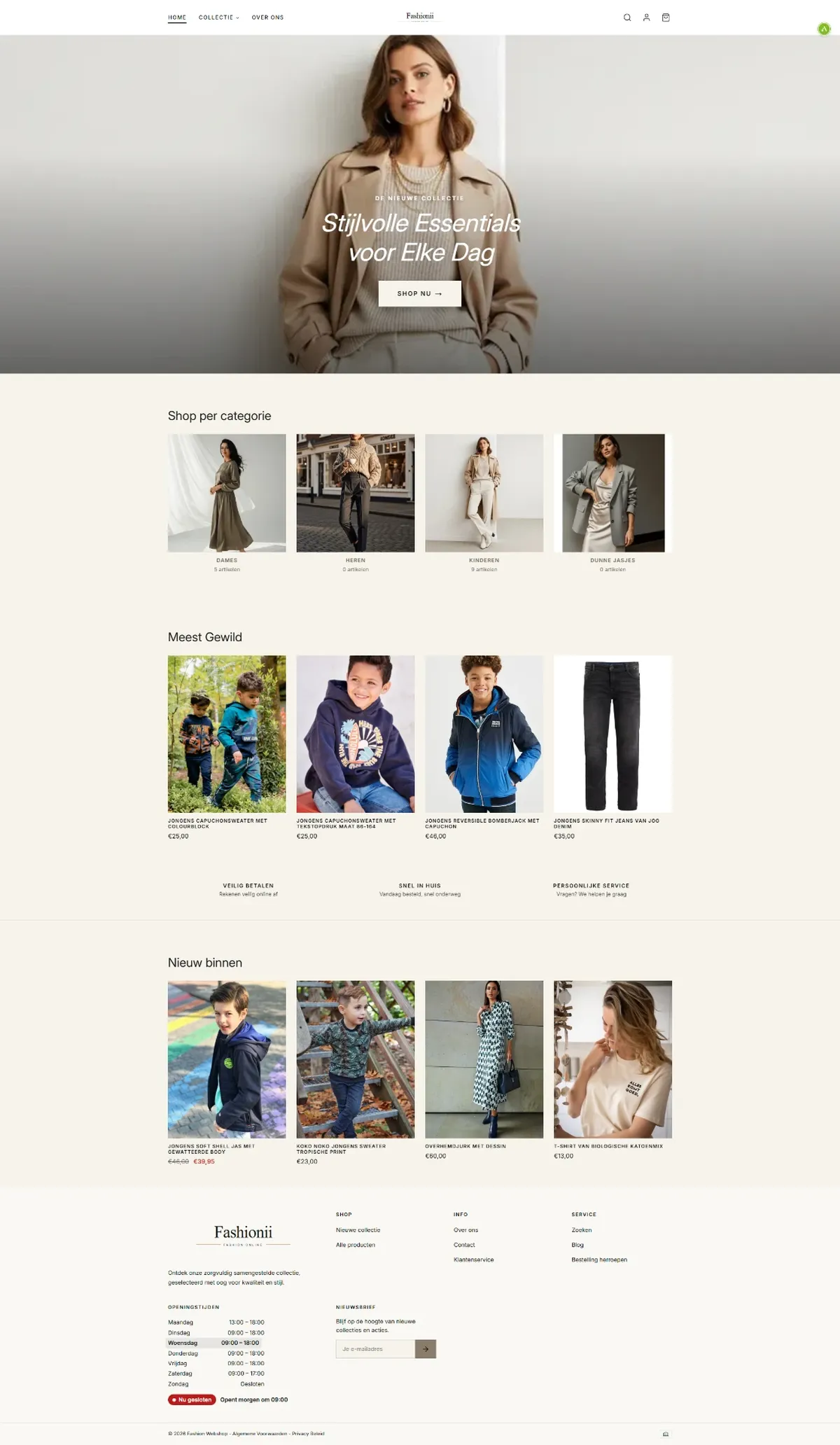 Demo-thema Boutique